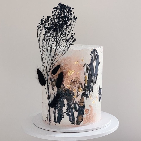 Dewdrop Stencil Schablon - The Belsize Cakes Vit