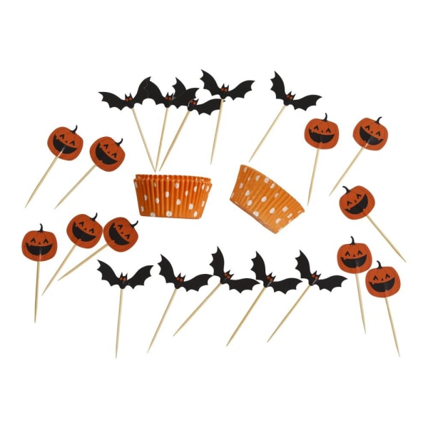 Muffins kit Halloween Orange