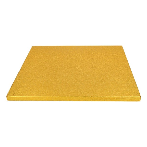 Tårtbricka Fyrkantig, Kvadratisk Guld 30,5cm  - FunCakes Guld