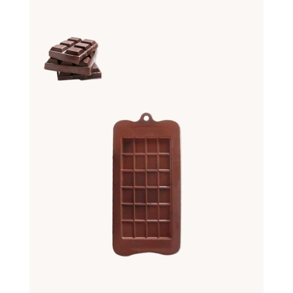Stor Chokladkaka Silikonform | Chokladform Brun