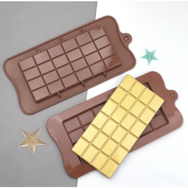 Stor Chokladkaka Silikonform | Chokladform Brun
