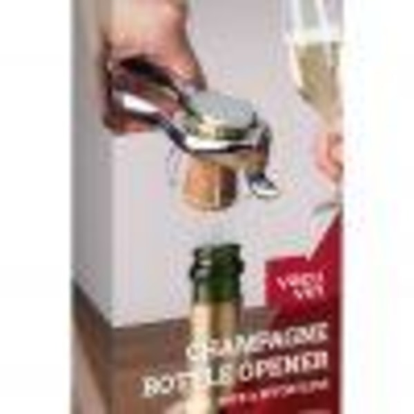 Champagne öppnare flaska  - Vacuvin Silverkrom