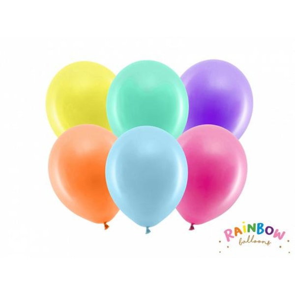 Rainbow Ballonger 23cm blandade färger multifärg