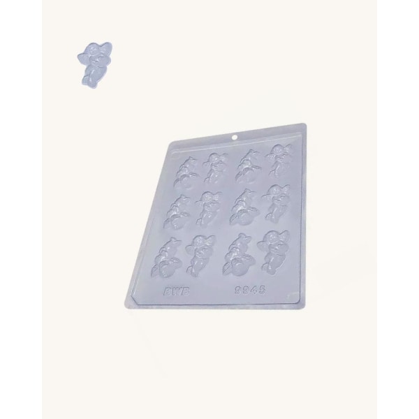 BWB Simple Mold - Anjos 9945 - Pralinform Chokladform Änglar Transparent