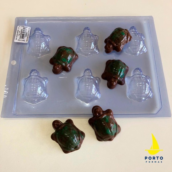 Porto Formas 143 - Pralinform Sköldpaddor 6st Chokladform Transparent