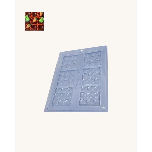 BWB Simple Mold - Tablete Dama 10023  - Pralinform Block Transparent