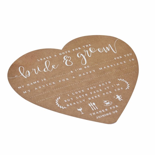 Advice Cards - Rustic Country Brun