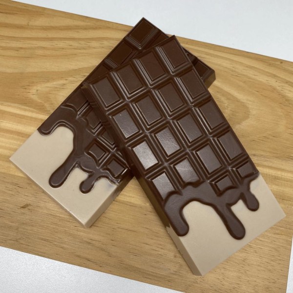 BWB Special 3-Part Mold 9908 - Pralinform Block chokladkaka Transparent