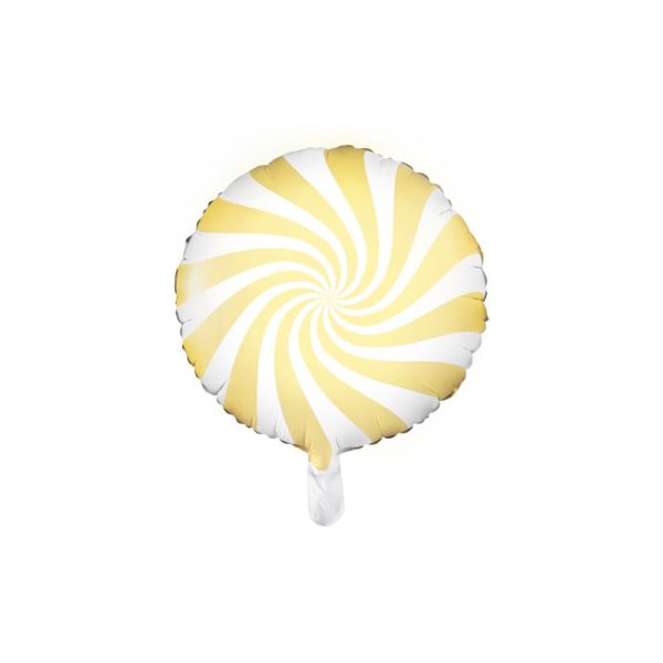 Foliarad Ballong Rund Gul Candy 45cm Blå