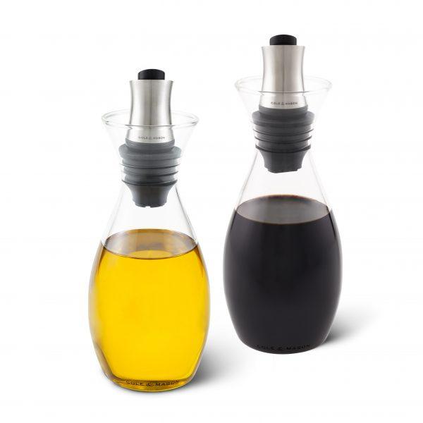 Olja - Vinäger FLOW flaska set - cole&mason Transparent