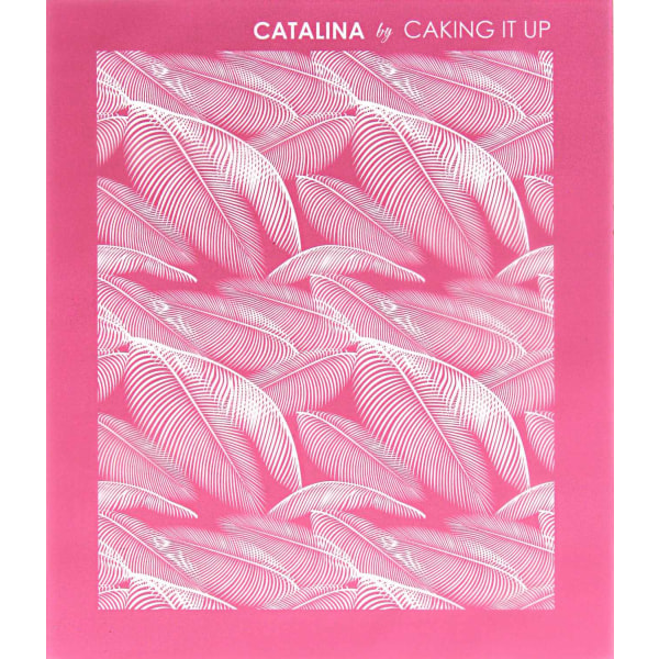 Catalina Tårtstencil Palmblad Schablon - Caking It Up Vit