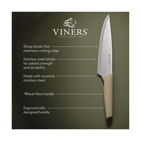 Viners® - Beige Knivblock | ORGANIC NEUTRAL Natur