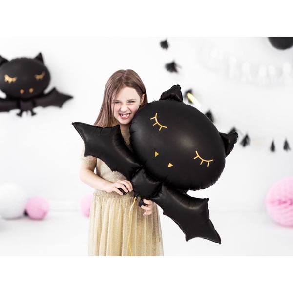Folieballong Fladdermus, Halloween- PartyDeco Svart