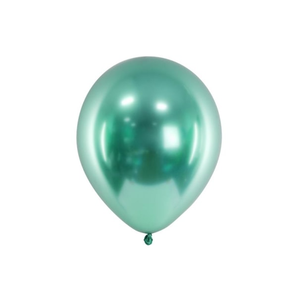 Ballonger Gröna 10-pack Glansiga Metalllic Grön