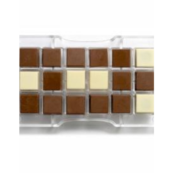 Chokladform Pralinform Kvadrat - Decora Transparent
