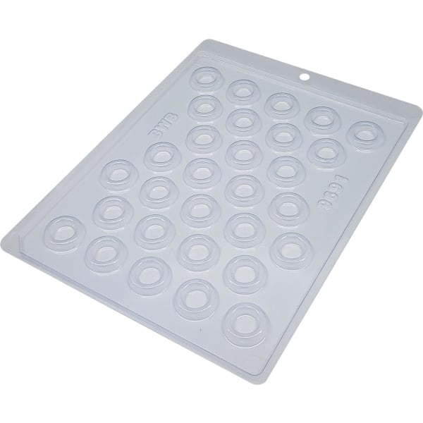 BWB Simple Mold - Alianças 9691 - Pralinform Chokladform Cirkel Transparent