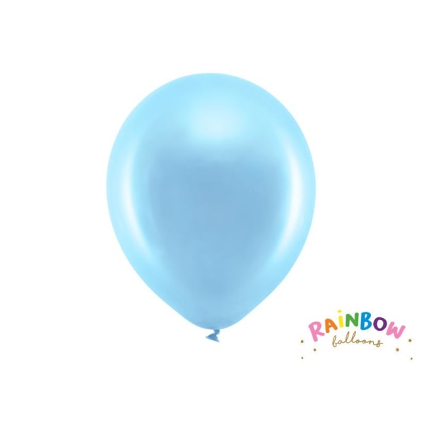 Rainbow Ballonger 30cm metall blå Blå