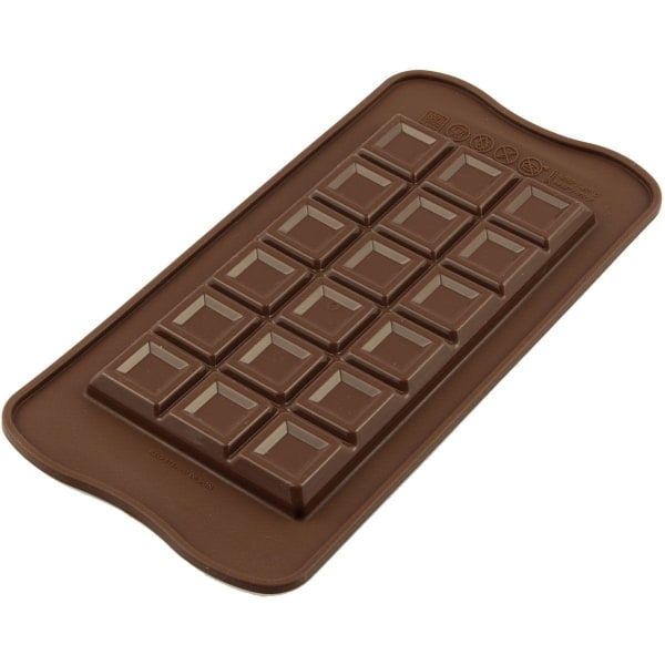 Silikomart Stor Chokladkaka Chocolate Mould Classic Choco Bar Brun