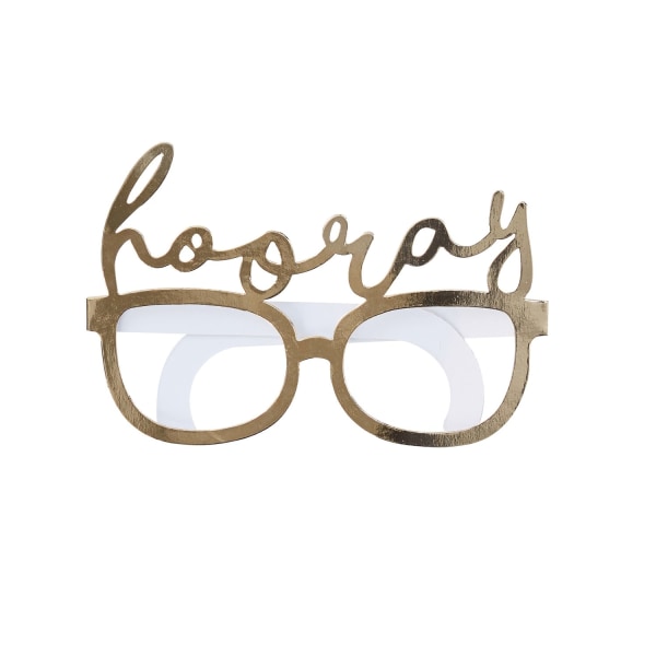Guldfolierade Glasögon - Hooray Brun