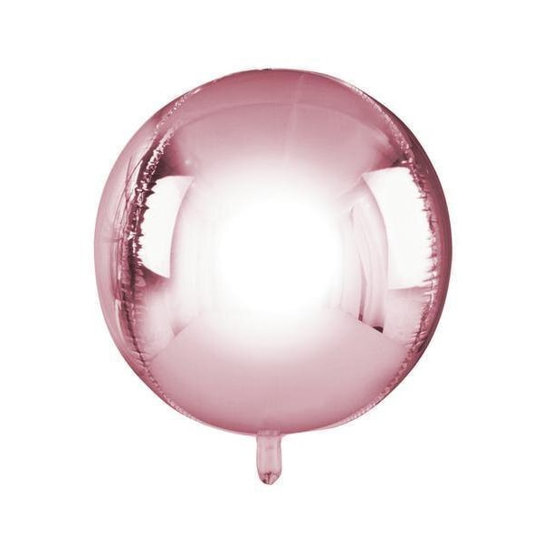 Roséguld Klotballong - Metallic Orb Balloon Rosa guld