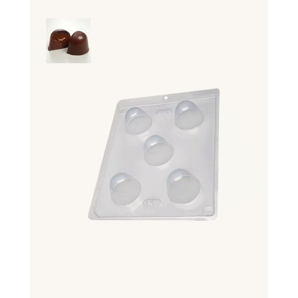 BWB Simple Mold - Trufa Grande 90 - Pralinform Chokladform Transparent