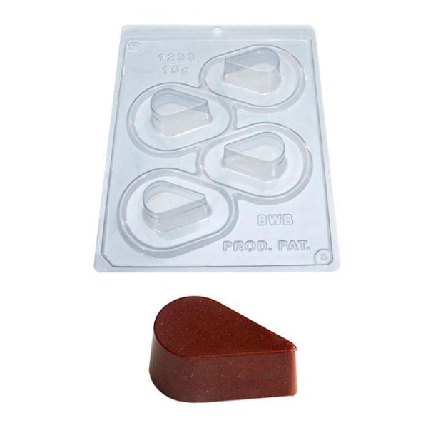 BWB Special 3-Part Mold - 1233 - Pralinform Chokladform Transparent