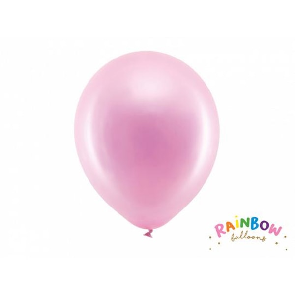 Rainbow Ballonger 30cm metall rosa Rosa