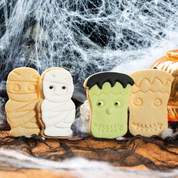 Utstickare Kakmått Frankenstein Mumie Halloween I Decora multifärg