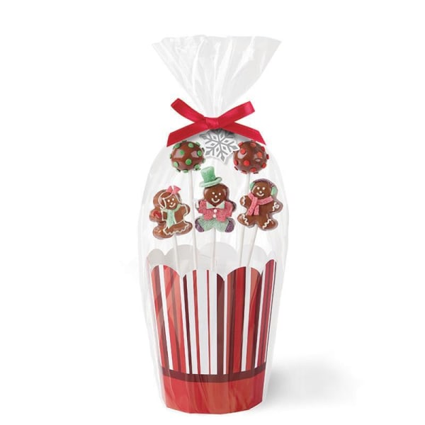 Wilton Cake Pops Presentkit Jul Bouquet Kit Treats and Sweets Röd