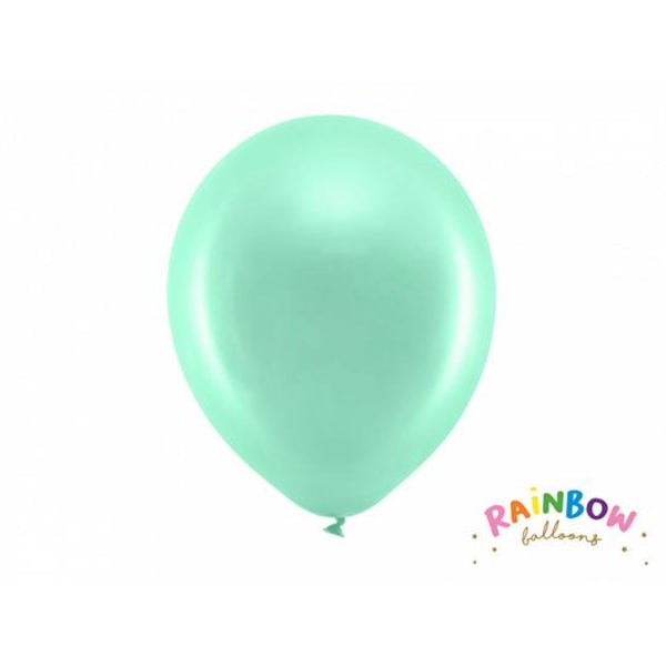 Rainbow Ballonger 30cm metallmint Grön