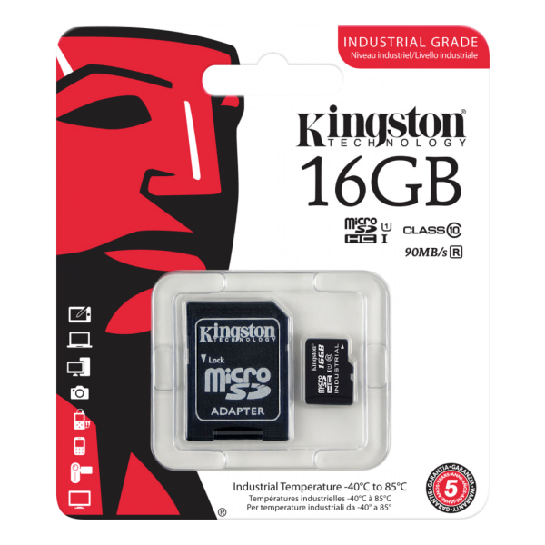 Kingston Minneskort 16GB microSDHC UHS-I Class b077 | Fyndiq