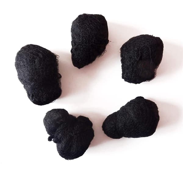 #20-pack - Osynliga hårnät med elastiska kanter Svart#