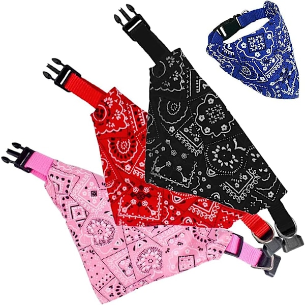 Koiran Bandana-kaulus, 3 kpl Säädettävää Lemmikkieläinten Kolmionmuotoista Bandanaa, Do