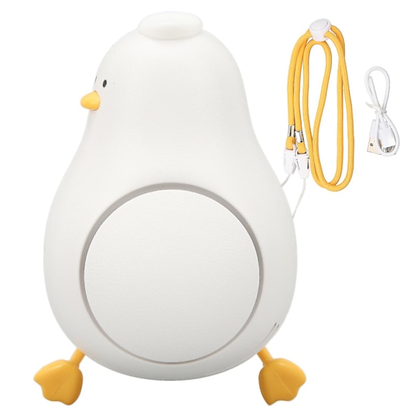 Liten USB-laddningsbar halsbandsfläkt med snodd - Ankaform