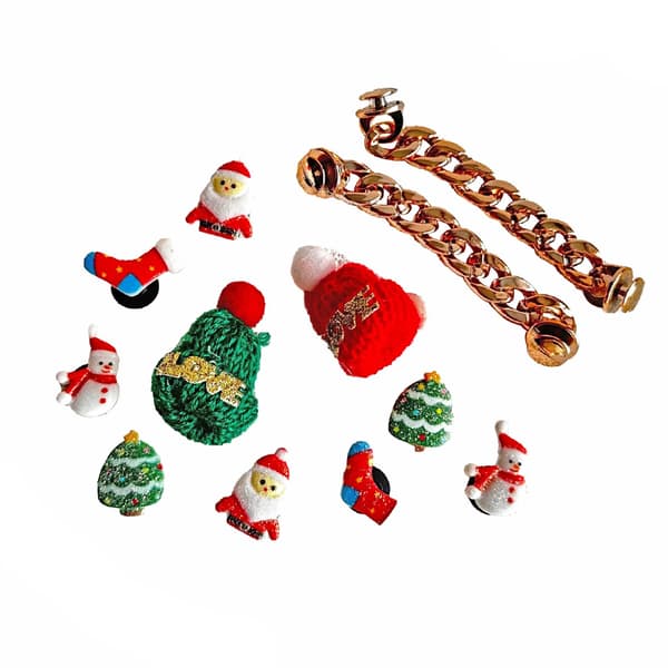 #Julebegrænset udgave Crocs tilbehør, 12 stk#