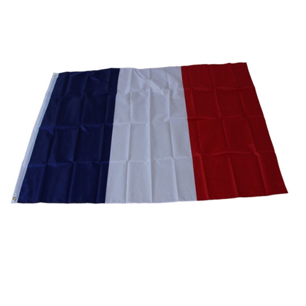 #2PCS Frankrike 90 x 150 cm med 2 väderbeständiga metallöglor 1 st (Frankrike)#