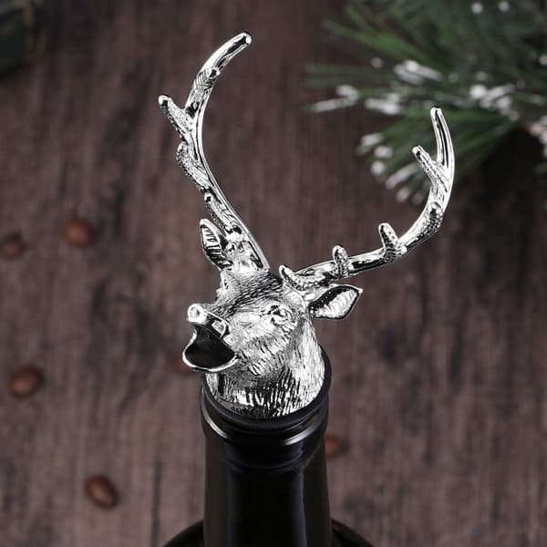 /#/Hjorthuvud Vinstoppare Vinpip för Vin Flaskor/#/