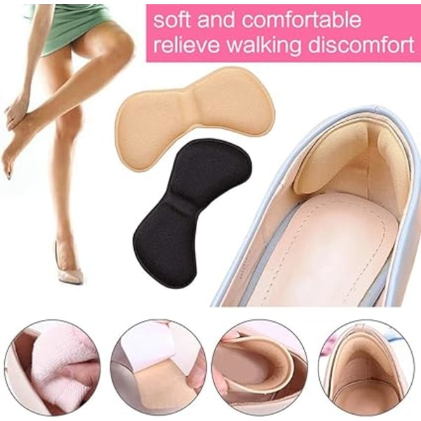 #Shoe heel insoles  4 pairs of heel grips protect from rubbing and slipping#