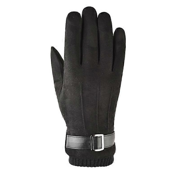 2 stk. Vinter Varme Touch Screen Handsker til Mænd Kvinder Termisk Ruskind Fleece Foret Anti-Slip Vinter Vanter til Udendørs Sport Kørsel Cykling Vandring Løb
