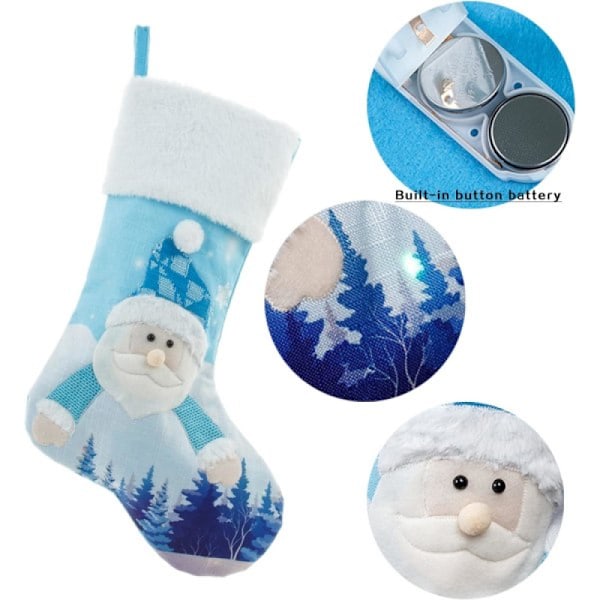 #4-pack (Jultomten) Julklappsstrumpor, Stora Julklappsstrumpor#