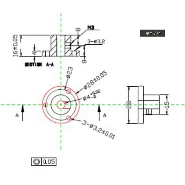 4mm Flänskoppling Koppling Aluminiumlegering Styv Guide Modell Koppling Tillbehör Axelaxelförband för Mecanum Hjul 60mm