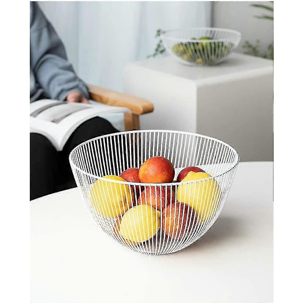 Kiccoly Fruktkurv, Grønnsaker, Egg, Rød Oppbevaring, Stativ For Kjøkkenbenk, Skap Og Matbod, Rustfritt Ståltråd Design Med Moderne Stil - Dekorativ