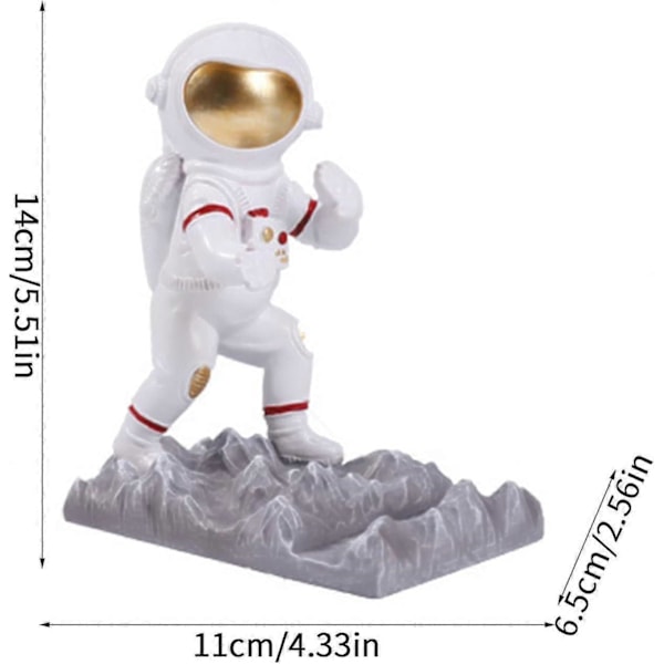 Astronautfigur Telefonholder Universell Søt Astronaut Telefonholder For Mobiltelefoner Nettbrett Skrivebord Håndverk Gaver Til Romdekor