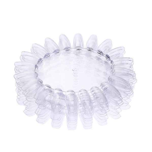 10 st Akryl Nagelkonst Övningshjul Polish Färgdisplay Karta (Transparent)