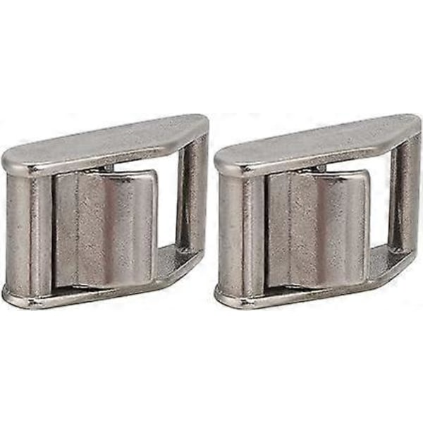 Strammebåndspenner, 2 stk. 316 rustfritt stål tåler 800 kg belastning Cam Flap spenne Sterk bitekraft God elastisitet for bagasje for belter