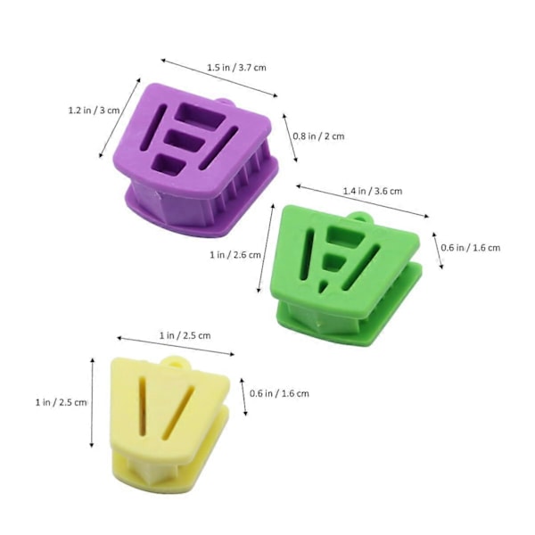 Stora Dental Bite Blocks, Verktyg för Oral Bite Block Autoklav Ocklusala Pads för Mun Oral Vård Bite Pad Kudde Dental Bricka Bite Blocks Små