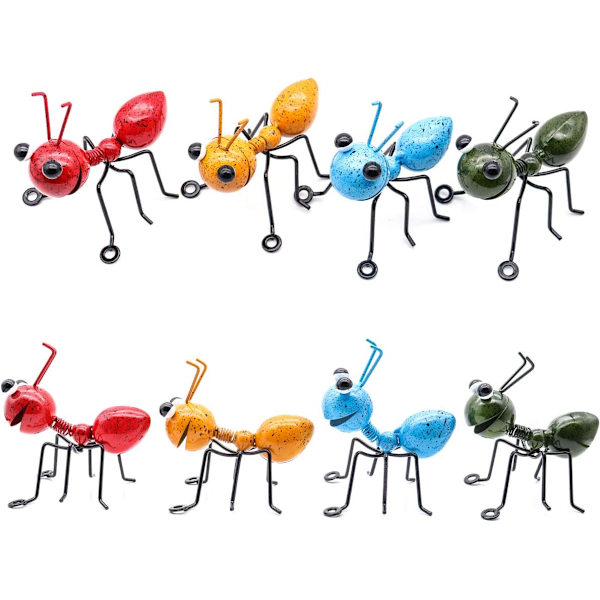*Metallmyror En Grupp Av 4 Färger Söta Insekter För Vägghängande Konst Ga*