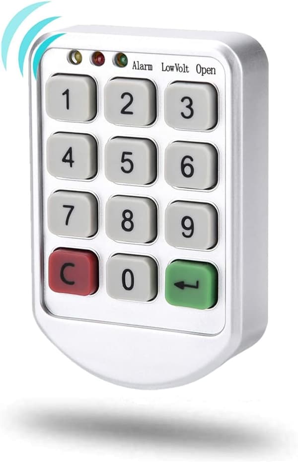 *Elektrisk lås, lås for skapskap Digicode kodetastatur wit*