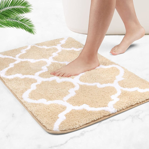 *Badmattor, halkfria badmattor, extra långa fluffiga mikrofiberquilt*