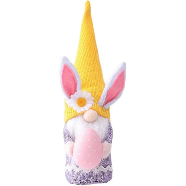 Easter Plush Easter Bunny with Easter Eggs, 3 Pcs Easter Bunny Gnomes, Easter Gnomes Plush, Holiday Ea[D]